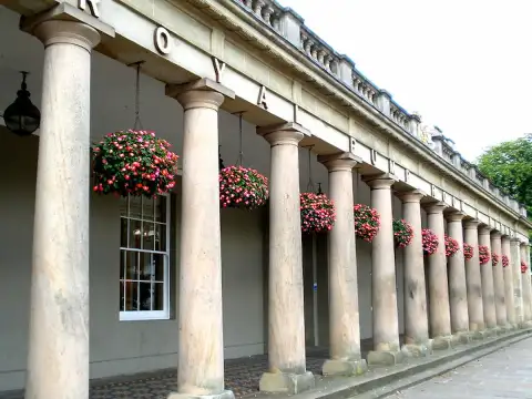 Historic Royal Pump Rooms building in Leamington Spa where Casa Care provides home care services